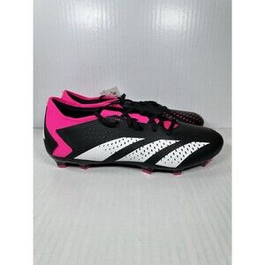 Size 10 adidas Predator Accuracy.3 FG Soccer Cleats Men Black Pink GW4602 NEW